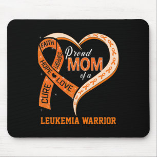 Leukemia Awareness Proud Mom Of A Leukemia Warrior Mouse Pad