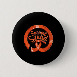 Leukemia Awareness Ribbon Support Squad  6 Cm Round Badge