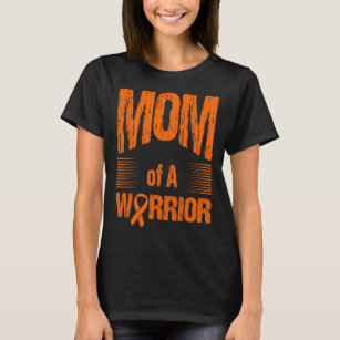 Leukemia Mom Of Warrior Autism Awareness T-Shirt