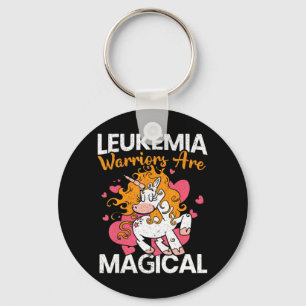 Leukemia Warriors Are Magical Unicorn Leukemia Awa Key Ring