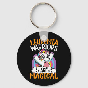 Leukemia Warriors Are Magical Unicorn Leukemia Awa Key Ring
