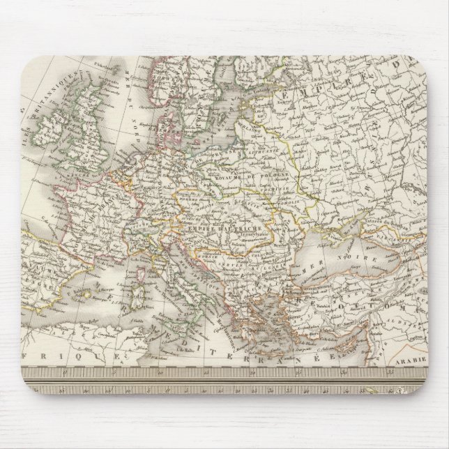 L'Europe 1789, 1813 Mouse Pad (Front)