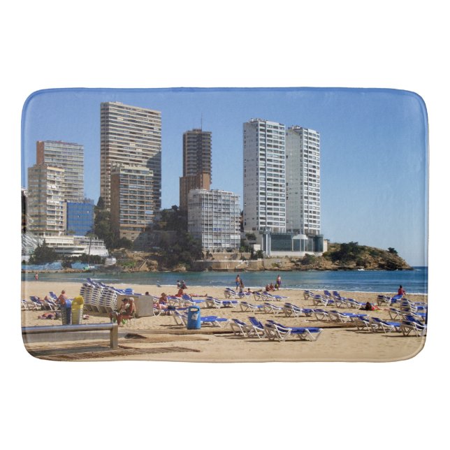 Levante beach of Benidorm Bath Mat (Front)