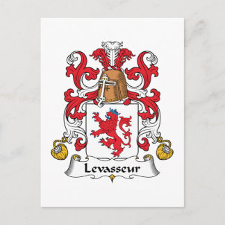 Levasseur Family Crest Postcard