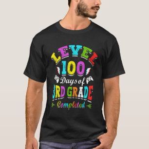 Level 100 Days Of 3rd Grade Primary School Game Co T-Shirt