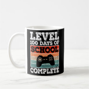 Level 100 Days Of School Complete Gamer Boys Video Coffee Mug