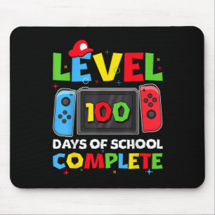 Level 100 Days Of School Complete Video Game 100th Mouse Pad