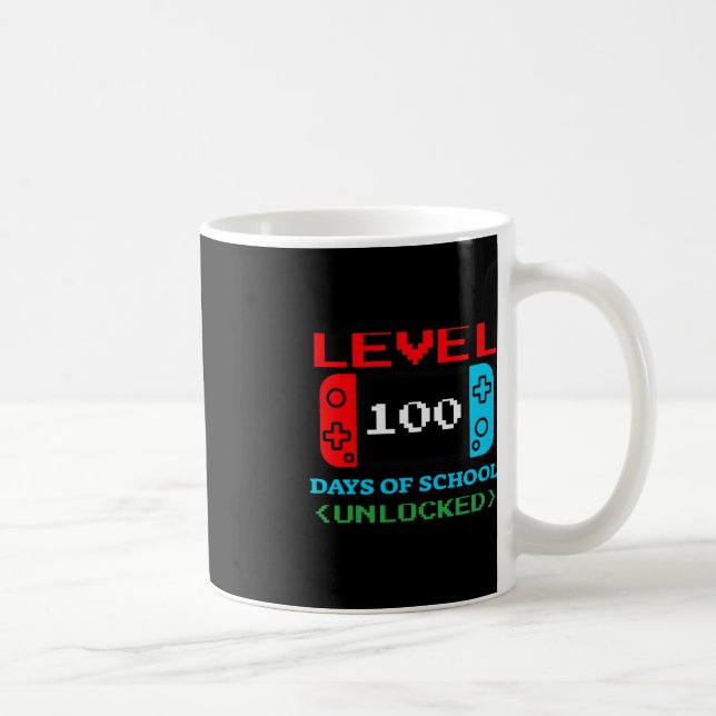Level 100 Days Of School Unlocked 3 Coffee Mug (Right)