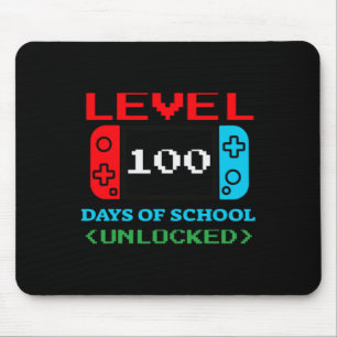Level 100 Days Of School Unlocked 3 Mouse Pad