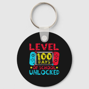 Level 100 Days Of School Unlocked Boys 100th Day O Key Ring