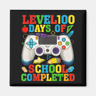 Level 100 Days Of School Unlocked Boys 100th Day O Magnet