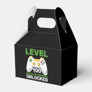 Level 100 Days Of School Unlocked Gamer Video Game Favour Box