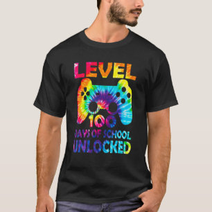 Level 100 Days Of School Unlocked Gamer Video Game T-Shirt
