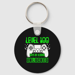 Level 100 Days Of School Unlocked Video Games Boys Key Ring