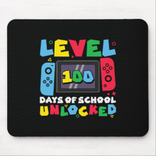 Level 100 Days Of School Unlocked Video Games Boys Mouse Pad