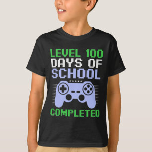 Level 100th Day Of School Completed For Kids T-Shirt