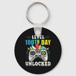 Level 100th Day Of School Unlocked Videos Game Fun Key Ring