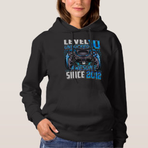 Level 10 Unlocked Awesome Since 2012 10th Birthday Hoodie