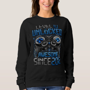 Level 10 Unlocked Awesome Since 2012 10th Birthday Sweatshirt