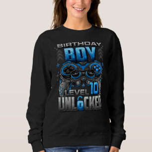 Level 10 Unlocked Awesome Since 2012 10th Birthday Sweatshirt