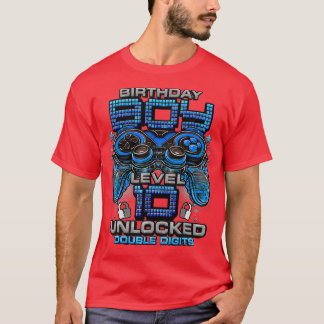Level 10 Unlocked Awesome Since 2013 10th Birthday T-Shirt