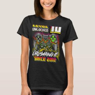 Level 10 Unlocked Crushing It 2012 Video Game 10th T-Shirt