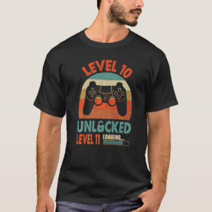 Level 10 Unlocked Level 11 Loading 10th Birthday V T-Shirt