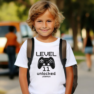 Level 11 Unlocked 11th Birthday Gift T-Shirt