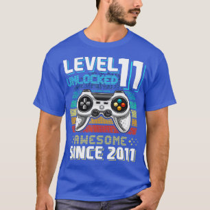 Level 11 Unlocked Awesome 2011 Video Game 11th Bir T-Shirt