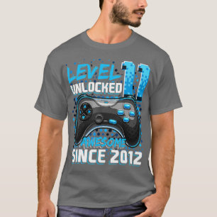 Level 11 Unlocked Awesome 2012 Video Game 11th Bir T-Shirt