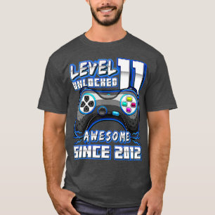 Level 11 Unlocked Awesome 2012 Video Game 11th Bir T-Shirt