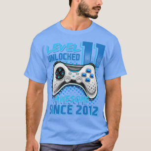 Level 11 Unlocked Awesome 2012 Video Game 11th Bir T-Shirt