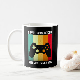 level 11 unlocked awesome since 2015 coffee mug