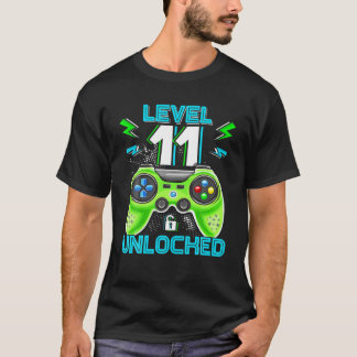 Level 11 Unlocked Birthday Kids 11Th Video Game El T-Shirt