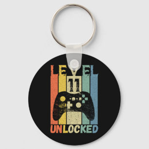 Level 11 Unlocked Birthday Shirt Gamer Shirt Boys Key Ring