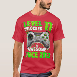 Level 11 Unlocked Video Game 11 Years Old Boy 11th T-Shirt