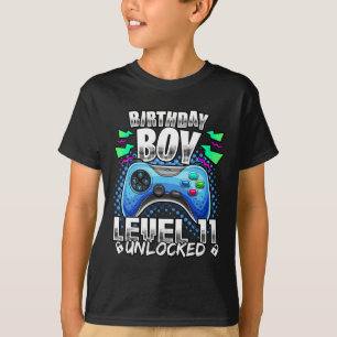 Level 11 Unlocked Video Game 11th Birthday Gamer G T-Shirt