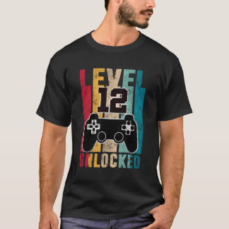 Level 12 Unlocked 12 Gamers 12Th Gaming T-Shirt