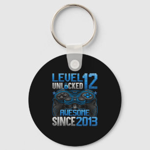 Level 12 Unlocked 12 Year Old Gifts Boys 12th Birt Key Ring