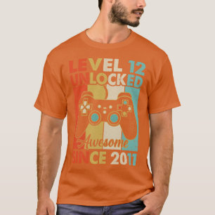 Level 12 Unlocked Awesome 2011 Video Game 12th Bir T-Shirt