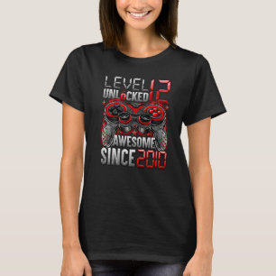 Level 12 Unlocked Awesome Since 2010 12th Birthday T-Shirt