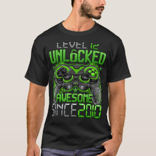 Level 12 Unlocked Awesome Since 2010 12th Birthday T-Shirt