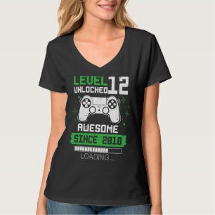 Level 12 Unlocked Awesome Since 2010 Gamer 12th Bi T-Shirt