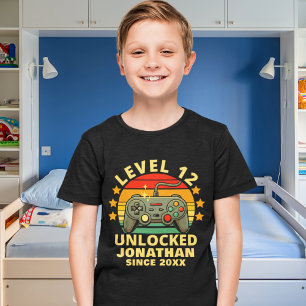 Level 12 Unlocked Gamer Boy Birthday 12 T-Shirt