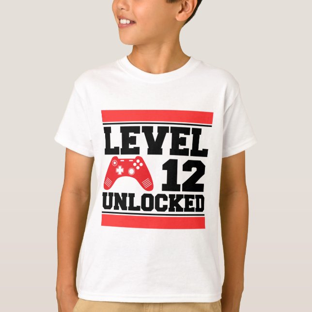 Level 12 Unlocked T-Shirt (Front)