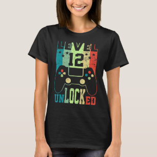 Level 12 Unlocked Video Gamer 12th Birthday 1 T-Shirt