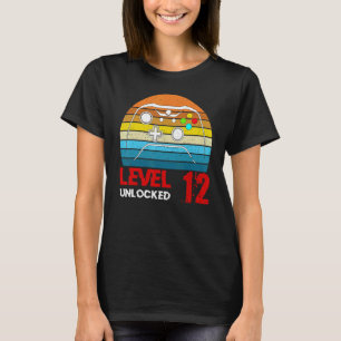 Level 12 Unlocked Video Gamer 12th Birthday Men W T-Shirt