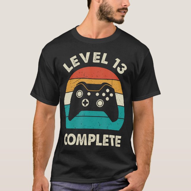 Level 13 Complete 13Th Wedding Anniversary For Him T-Shirt (Front)