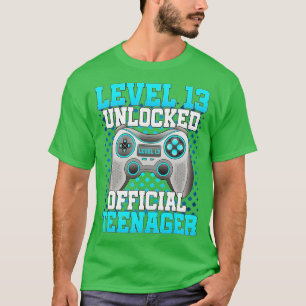 Level 13 Unlocked  13th Video  Birthday Gift  (104 T-Shirt