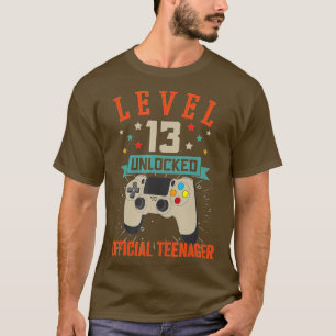 Level 13 Unlocked  13th Video Birthday Gift  (109) T-Shirt